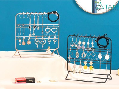 Giá treo phụ kiện trang sức để bàn bằng sắt H-GTPK-01